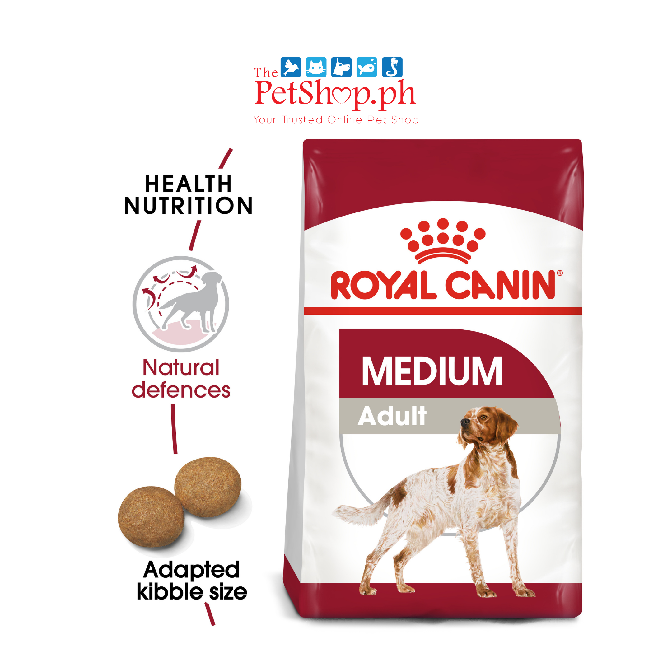 Royal Canin  Medium Adult 1kg Dry Dog Food Size Health Nutrition