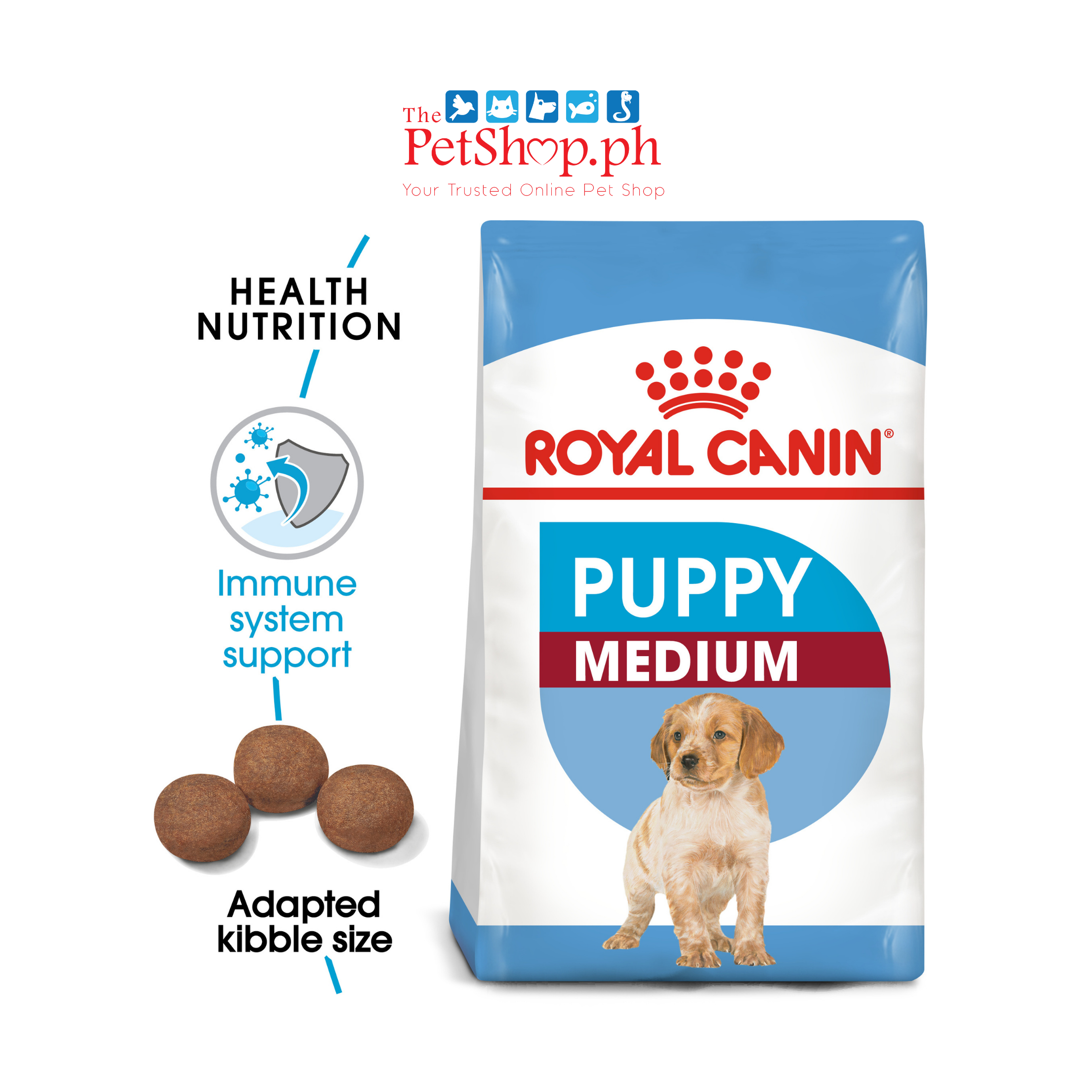 Royal Canin Medium Puppy 1kg Dry Dog Food-Size Health Nutrition