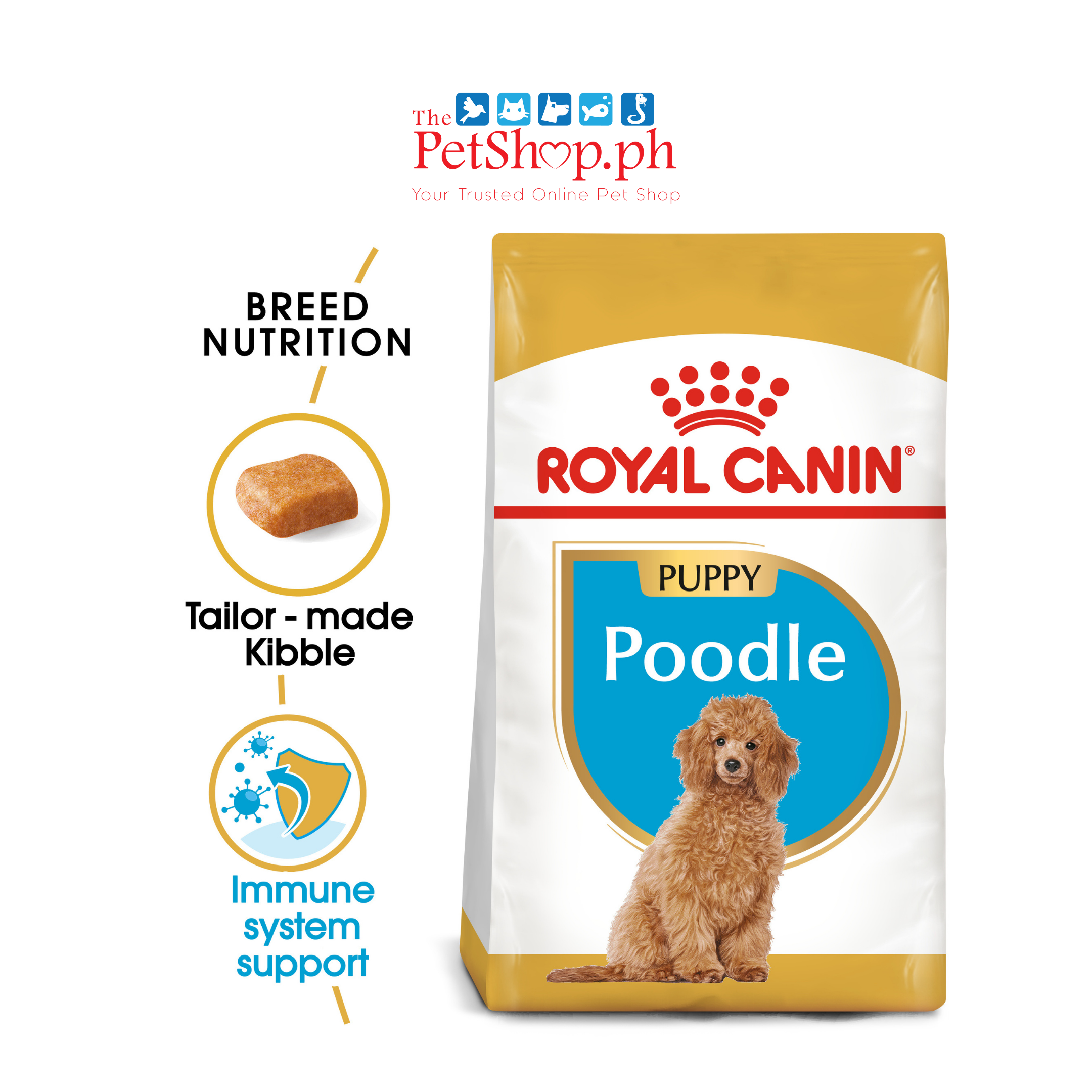 Royal Canin Poodle Puppy 500g Dry Dog Food Original Breed Health Nutrition