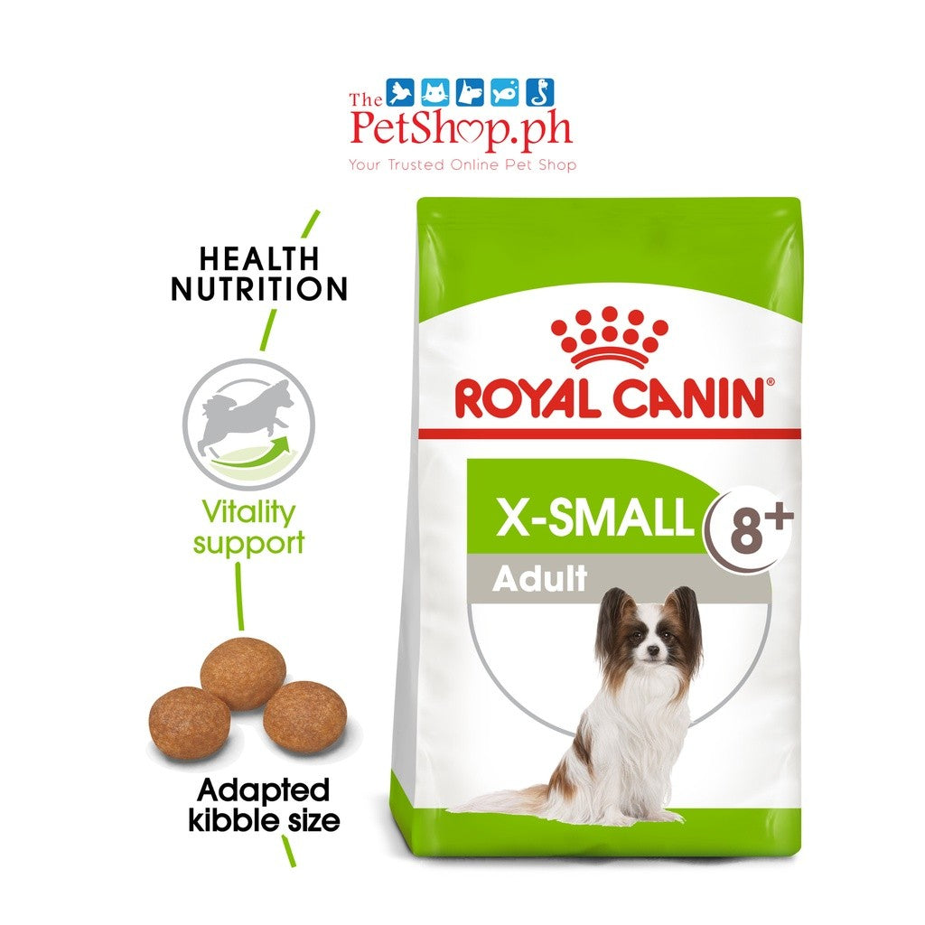 Royal Canin X-Small Adult 8+ 1.5kg Dry Dog Food - Size Health Nutrition - Royal Canin