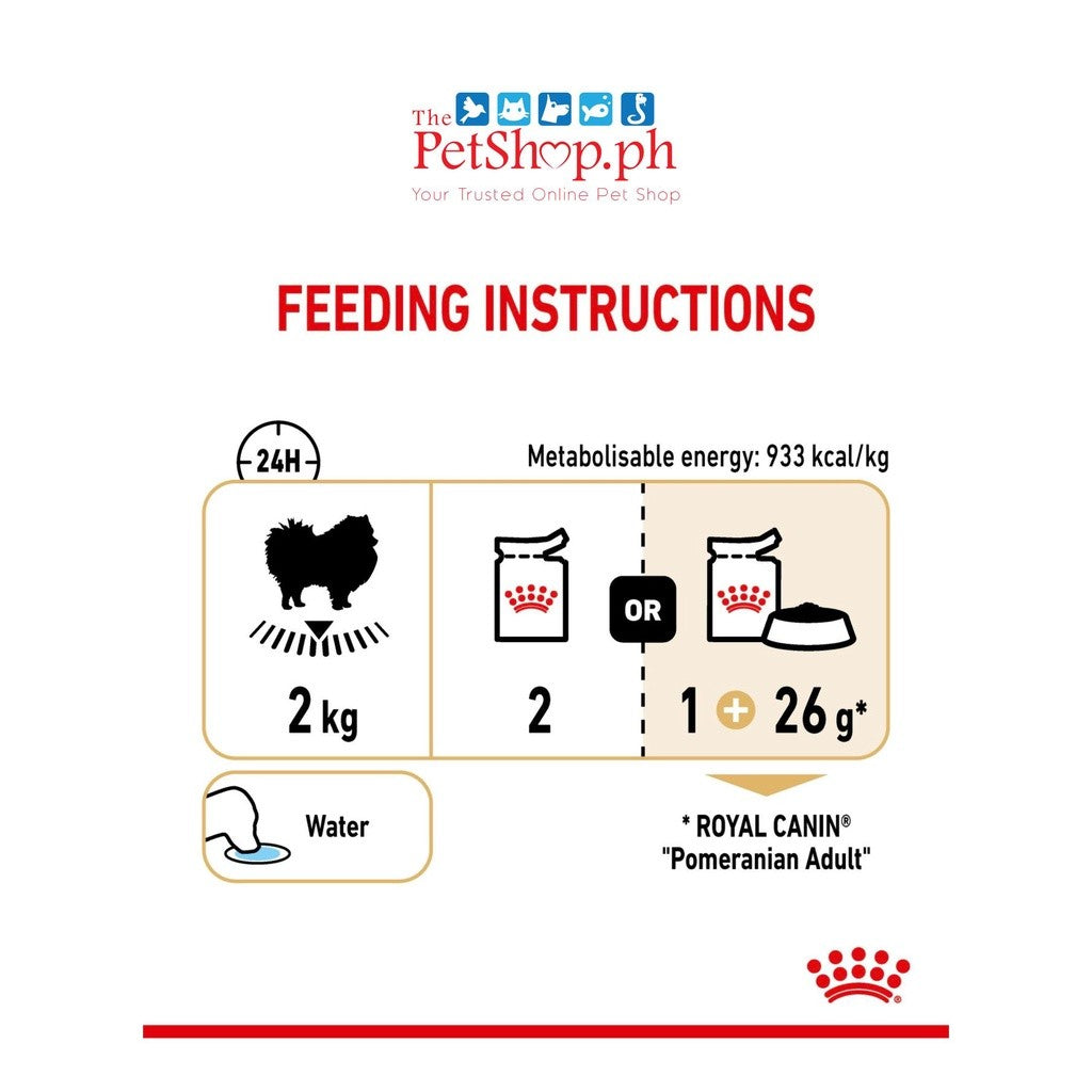 Royal Canin Pomeranian 12's Adult Wet Dog Food  Breed Health Nutrition Pouch set of 12
