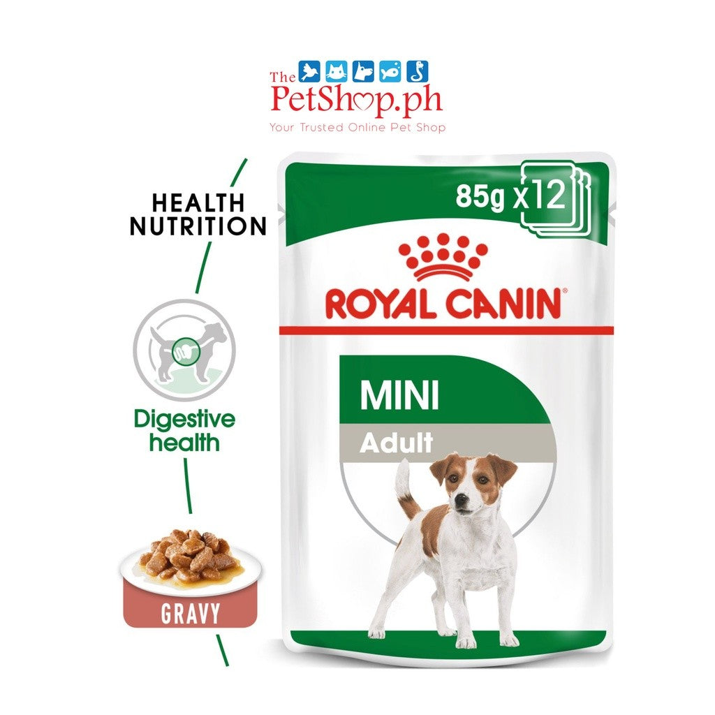 Royal Canin  Mini Adult 12's Wet Dog Food  - Set of  12  Size Health Nutrition