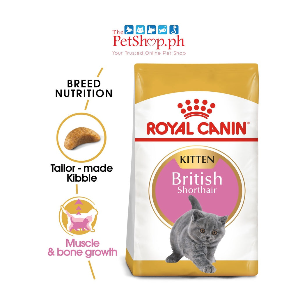 Royal Canin British Shorthair Kitten 2kg Dry Cat Food Feline Breed Nutrition - Royal Canin