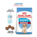 Royal Canin Medium Puppy 1kg  Dry Dog Food  Size Health Nutrition