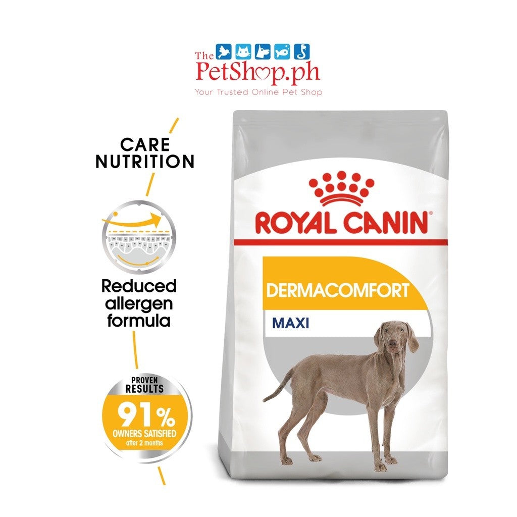 Royal Canin Maxi Dermacomfort 3kg Adult Dry Dog Food  Canine Care Nutrition - Royal Canin