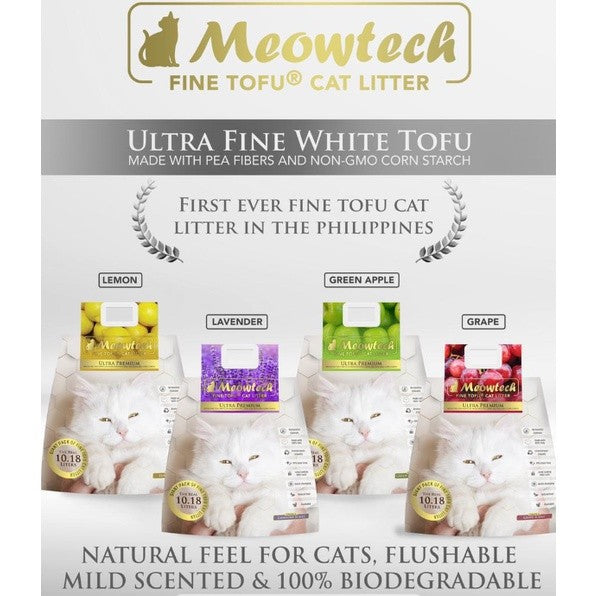 Meowtech TOFU Ultra Premium Fine  Cat Litter 10.18L/4kg