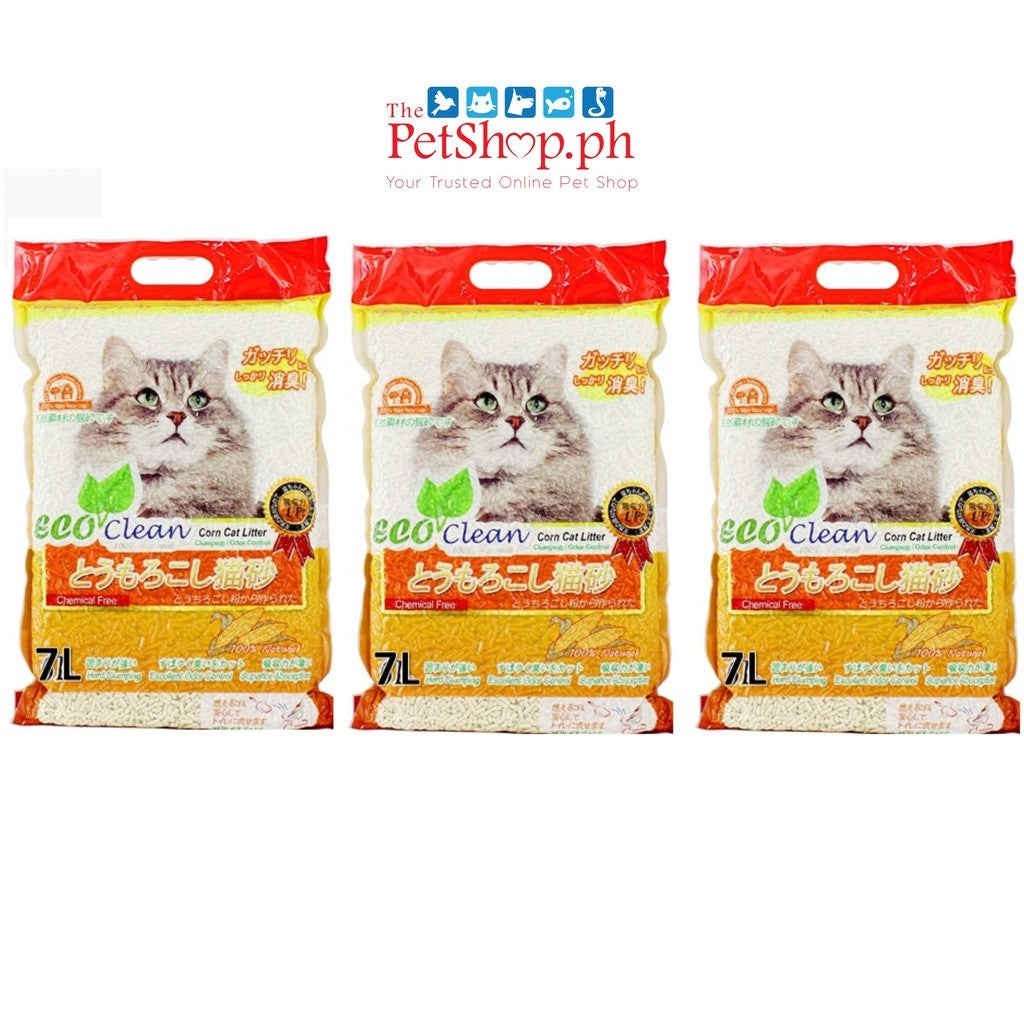 Eco Clean Tofu Cat Litter Clumping  7L SET 6 Flushable