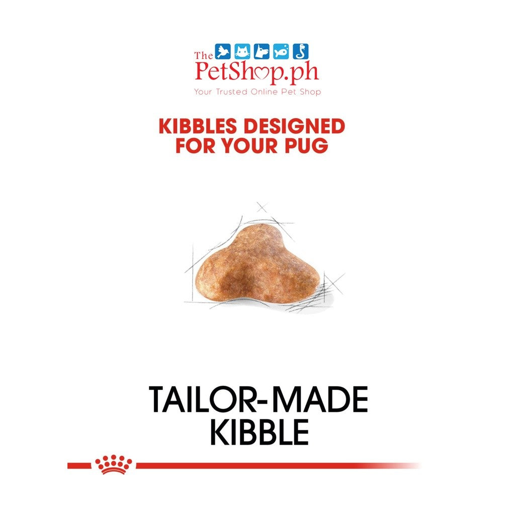Royal Canin Pug 1.5kg Adult Dry Dog Food Breed Health Nutrition