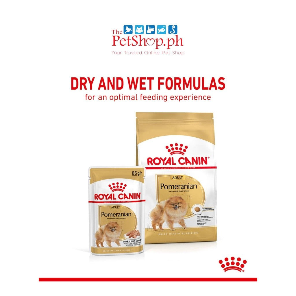 Royal Canin Pomeranian 12's Adult Wet Dog Food  Breed Health Nutrition Pouch set of 12