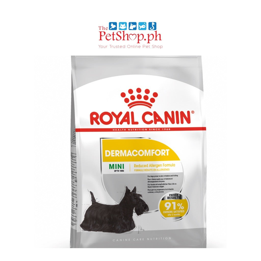 Royal Canin Mini Dermacomfort 8kg Adult Dry Dog Food Canine Care Nutrition - Royal Canin