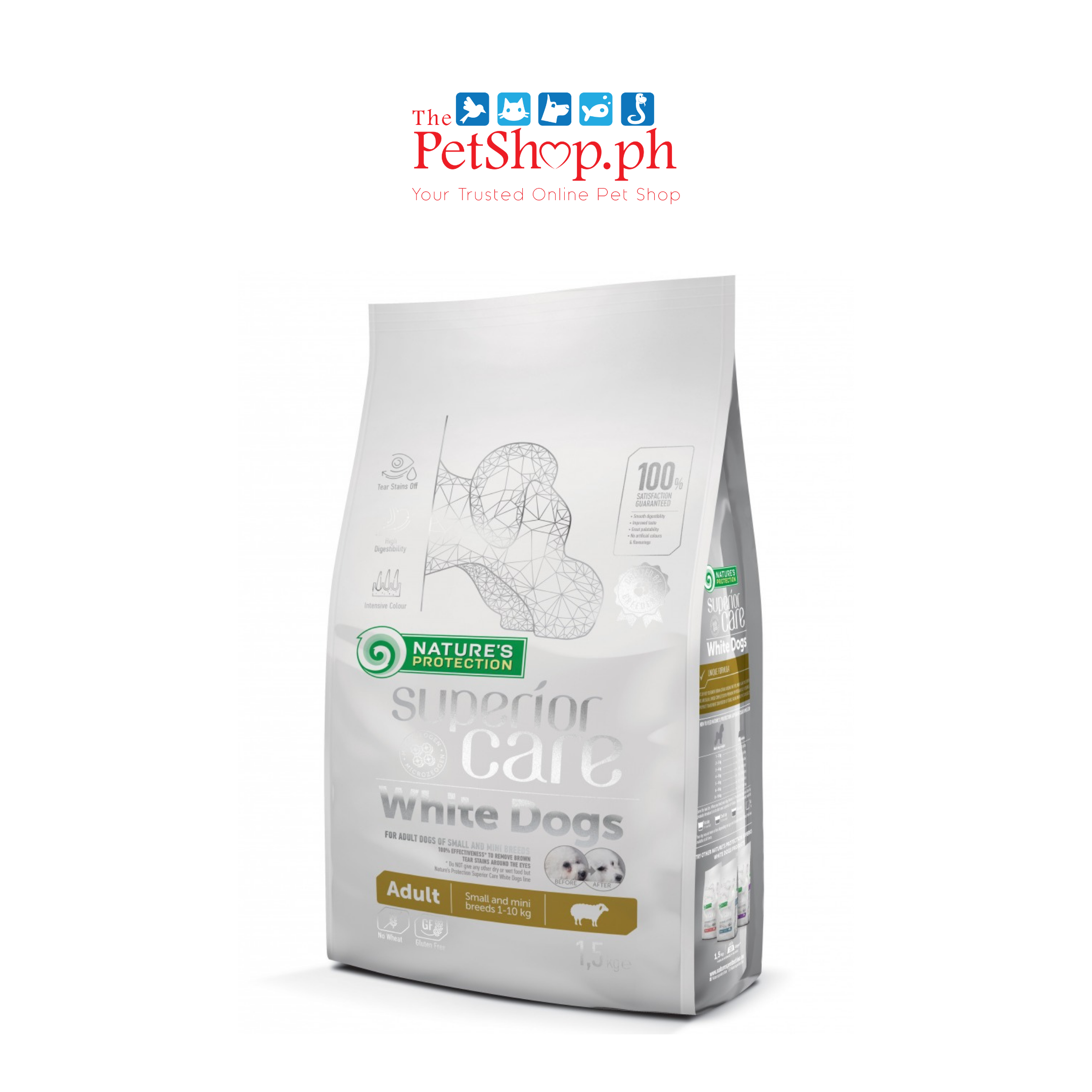 Nature's Protection SUPERIOR CARE WHITE DOGS 10kg -Lamb Adult