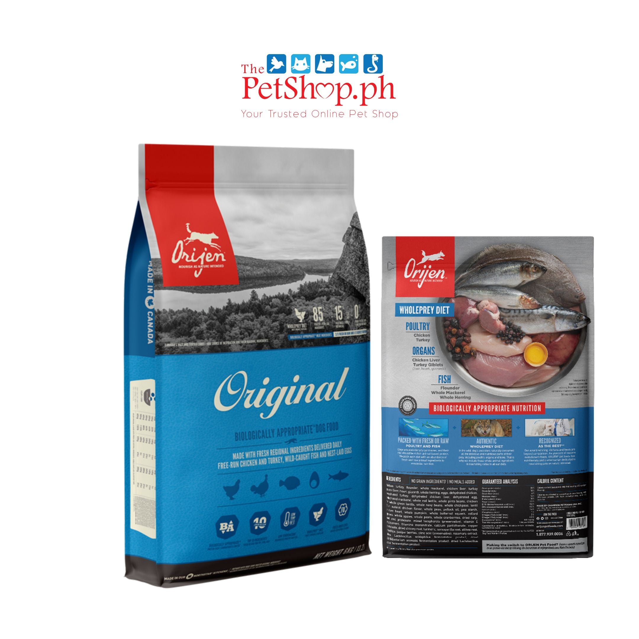 Orijen Original 11.4kg Dry Dog Foodo