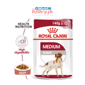 Royal Canin Medium Adult Wet 140g Dog Food - Set of 10 Size Health Nutrition