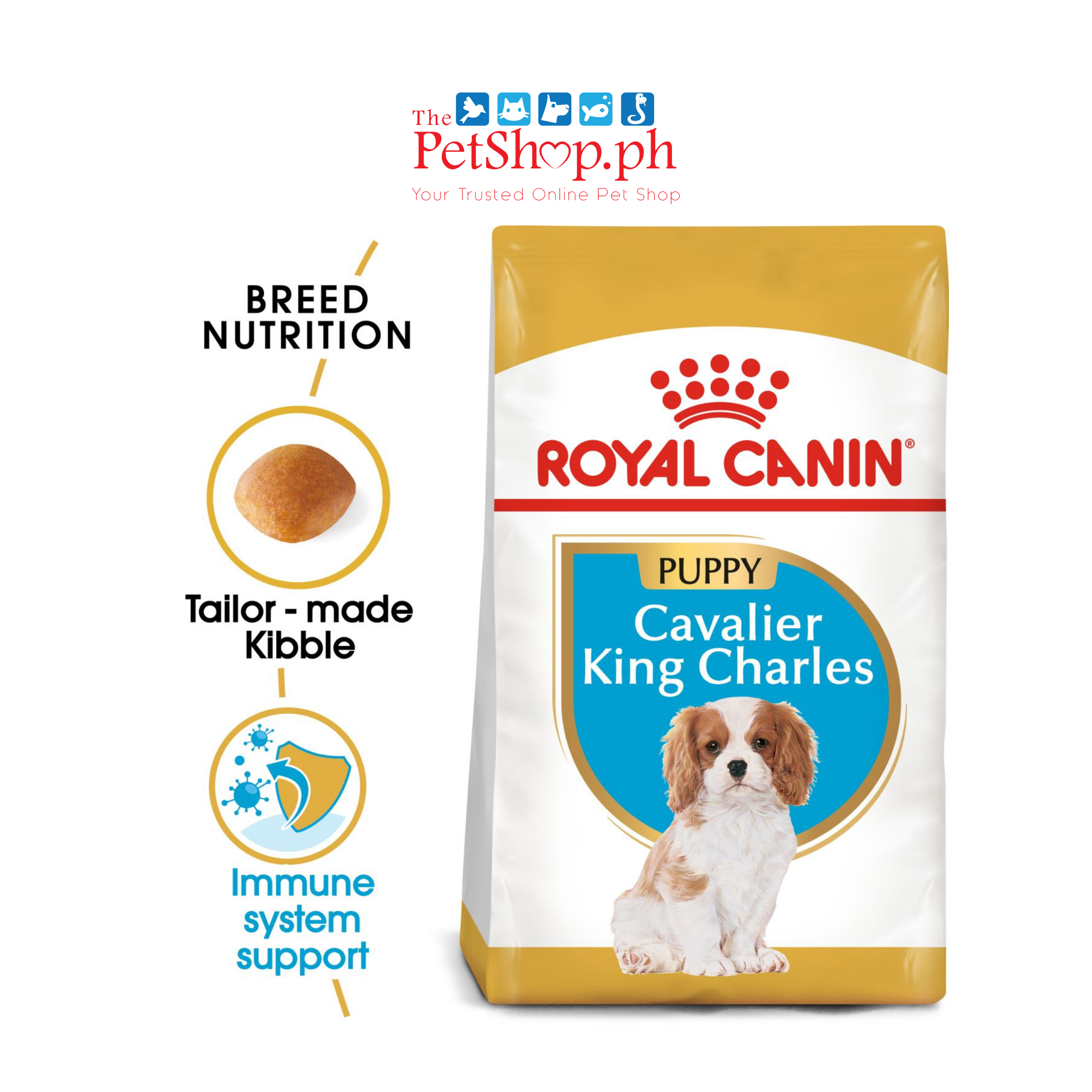 Royal Canin Cavalier King Charles Puppy 1.5kg Dry Dog Food - Breed Health Nutrition
