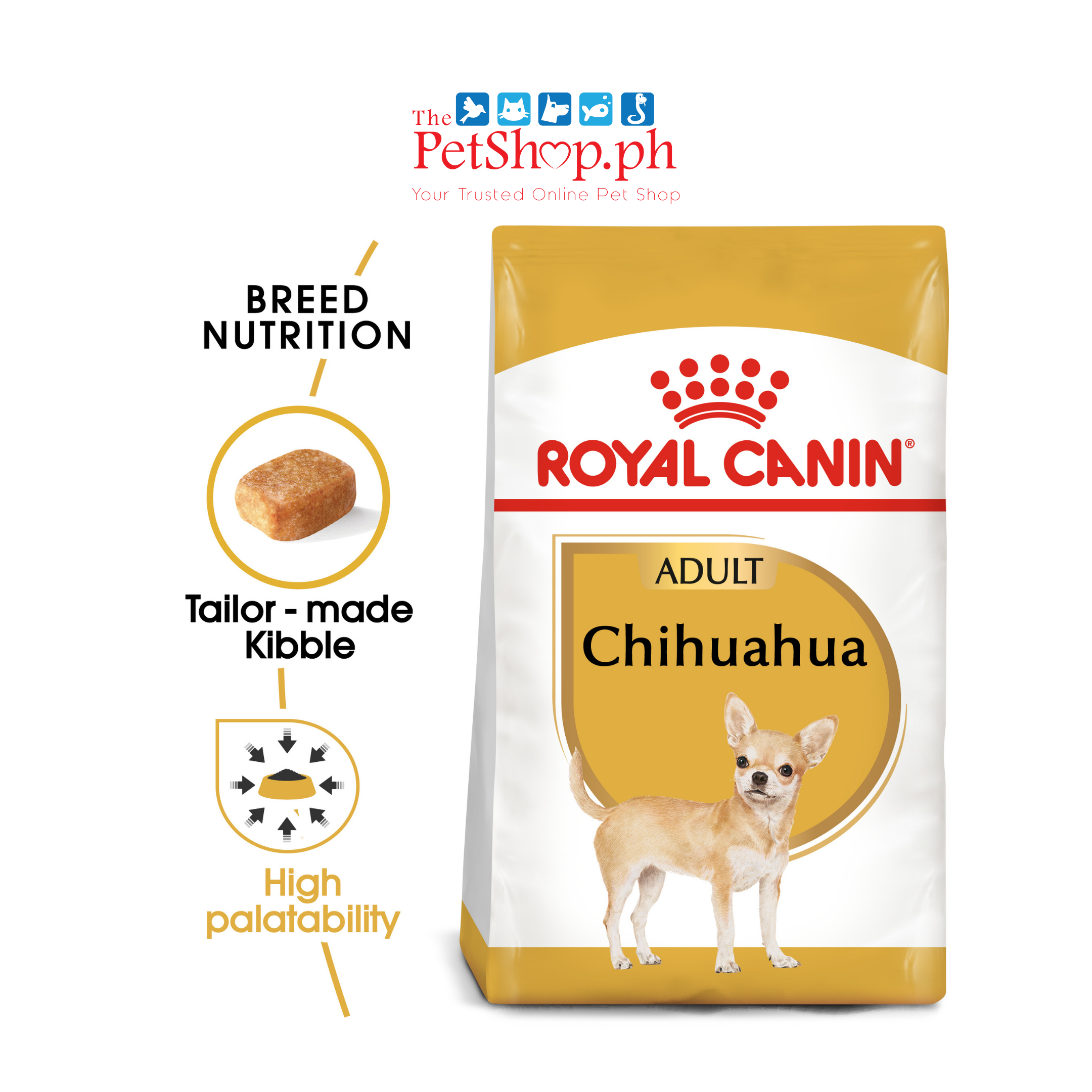 Royal Canin Chihuahua 1.5kg Adult Dry Dog Food Breed Health Nutrition