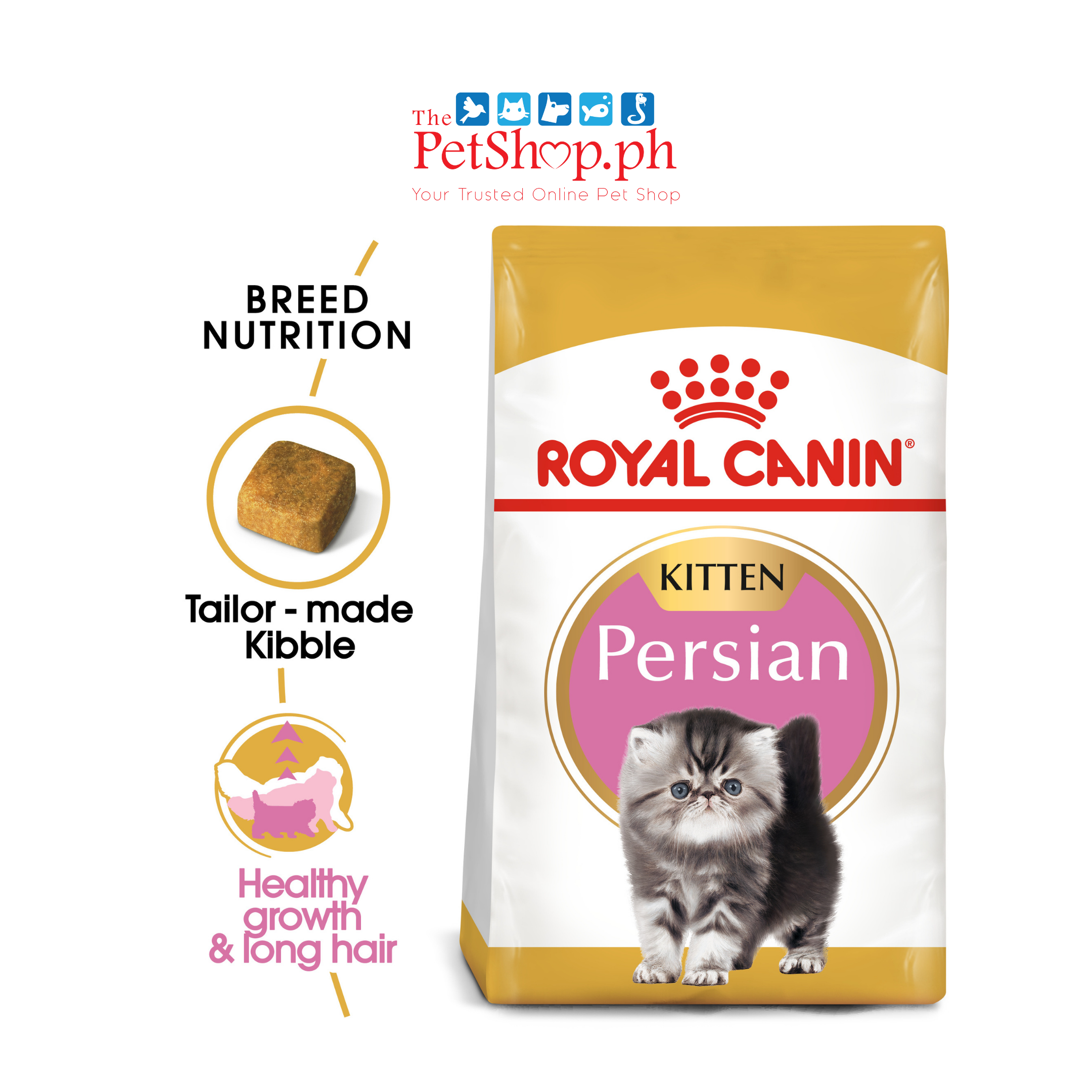 Royal Canin Feline Breed Nutrition Persian Kitten Dry Cat Food 2kg
