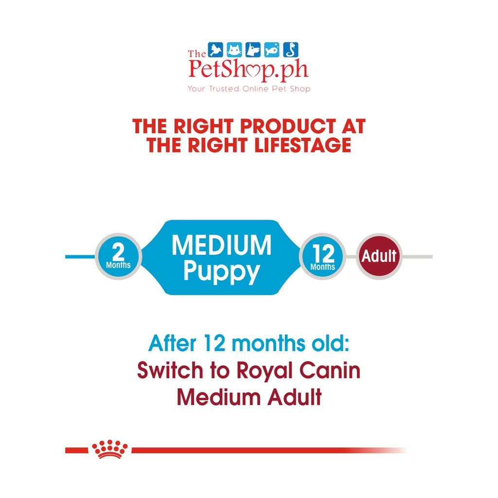 Royal Canin Medium Puppy 4kg Dry Dog Food