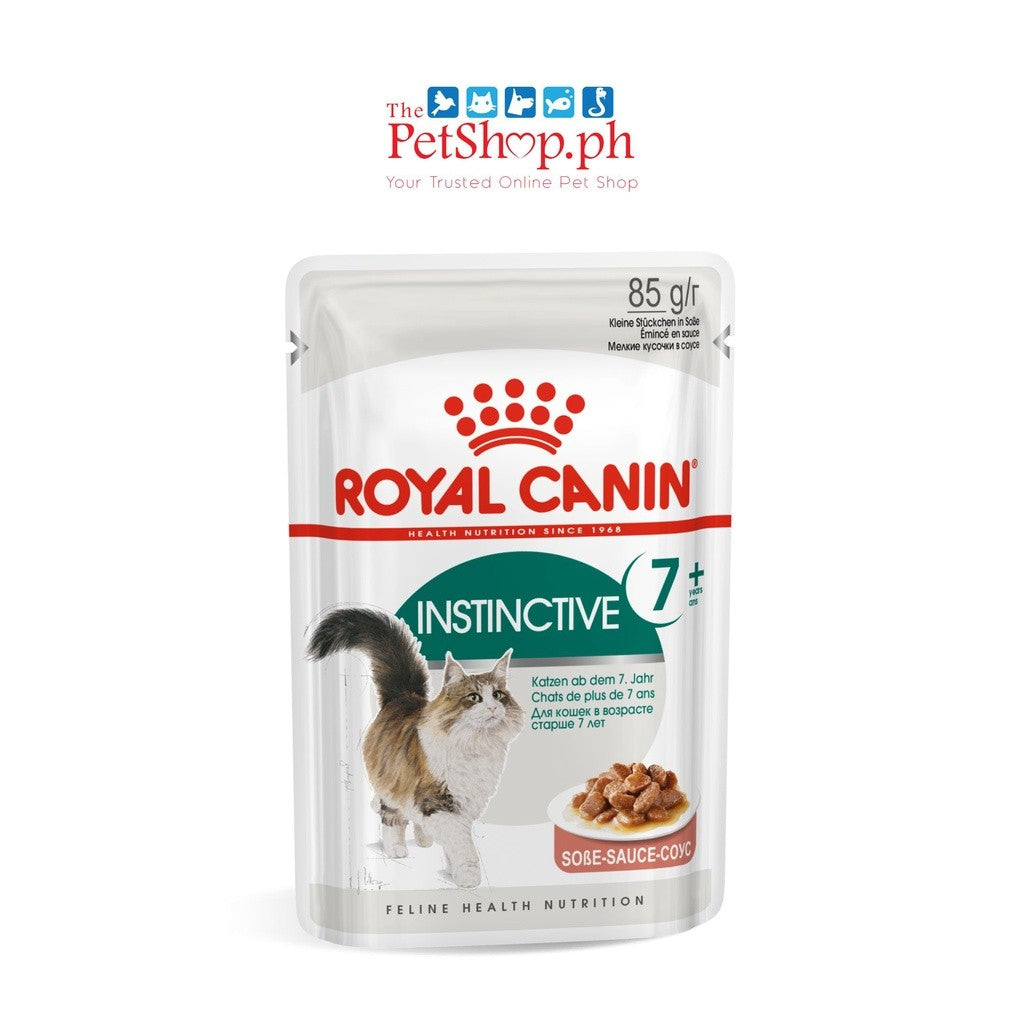 Royal Canin Instinctive 7+ 85g Adult Gravy Wet Cat Food Feline Health Nutrition