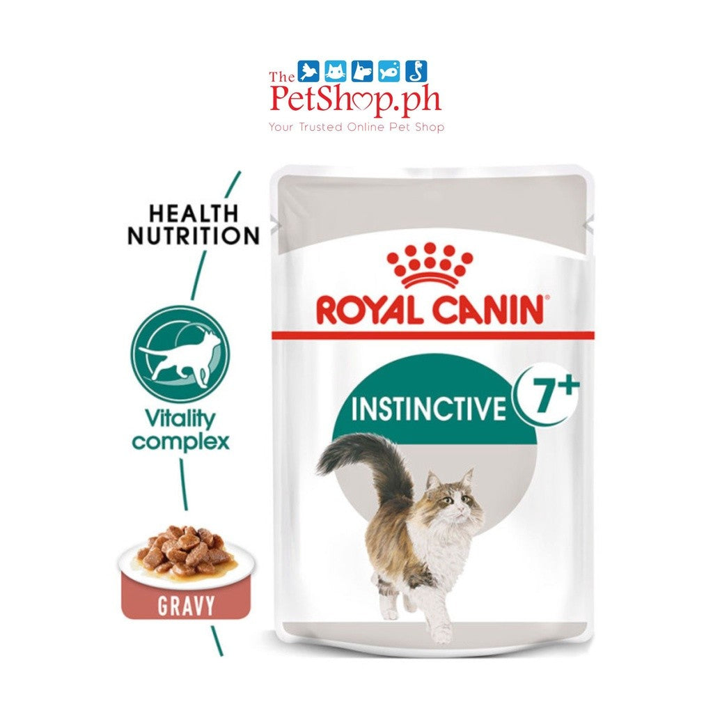 Royal Canin Instinctive 7+ 85g Adult Gravy Wet Cat Food Feline Health Nutrition