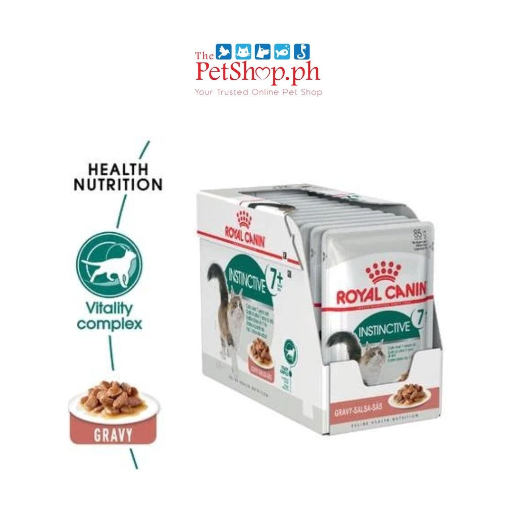 Royal Canin Instinctive 7+ 85g Adult Gravy Wet Cat Food Feline Health Nutrition