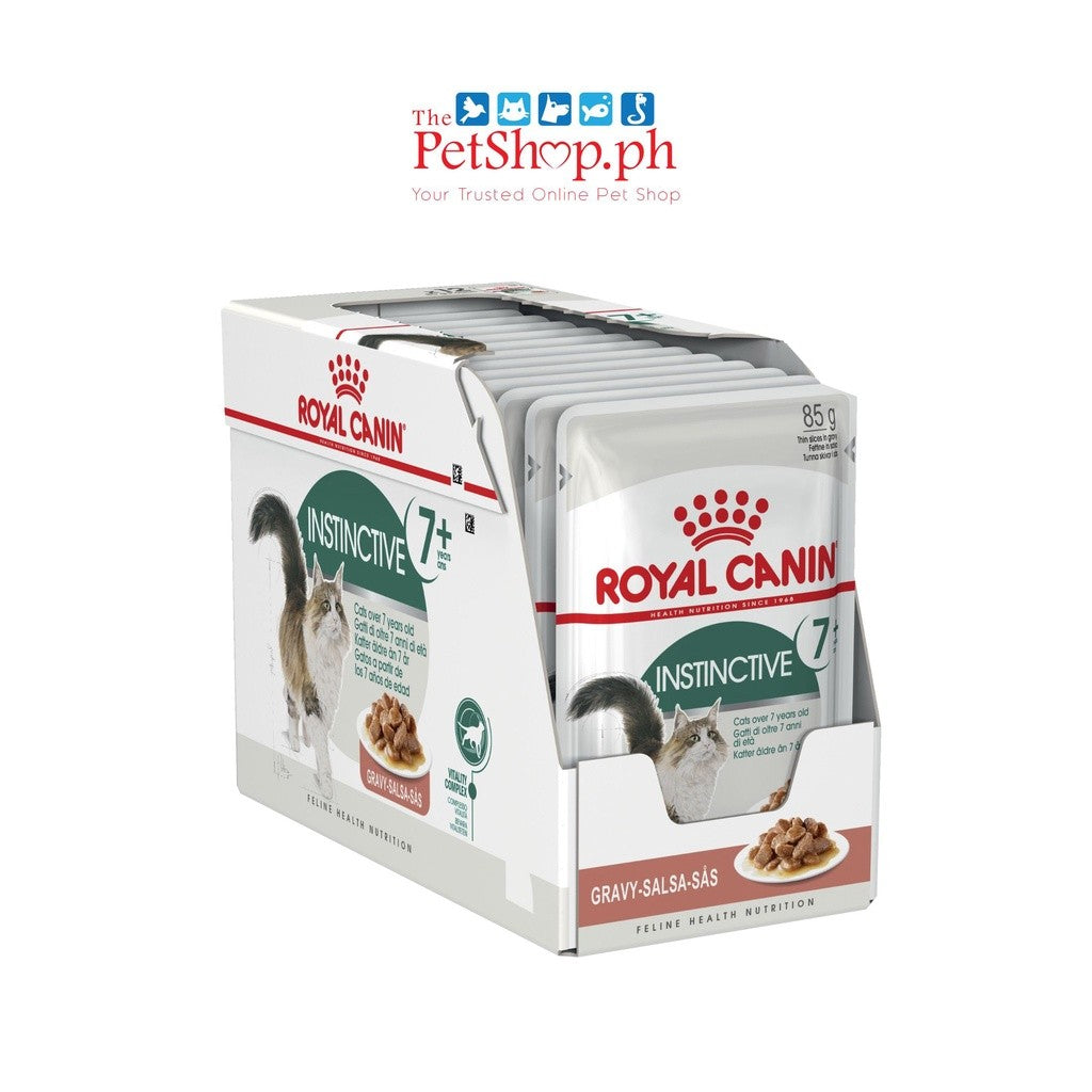 Royal Canin Instinctive 7+ 85g Adult Gravy Wet Cat Food Feline Health Nutrition