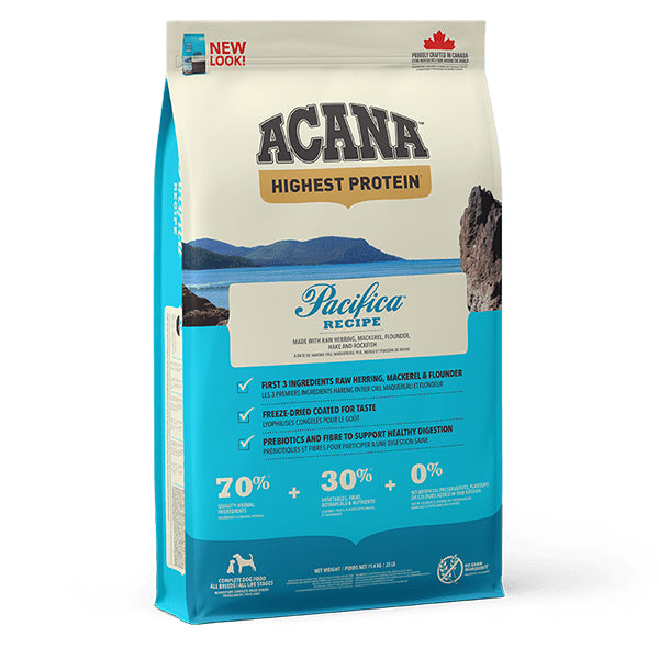 Acana Pacifica Recipe Dog Dry Food 2kg  FOR ALL BREEDS AND LIFE STAGES