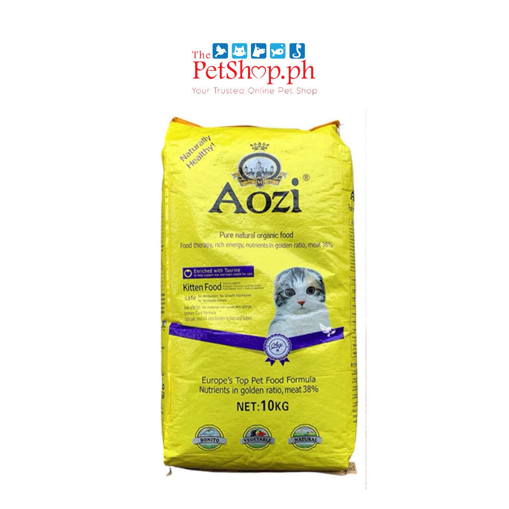 AOZI Organic CAT Food 10KG ADULT  Salmon (+500g) or KITTEN Tuna