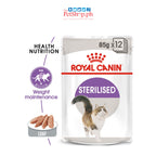Royal Canin Sterilised 85g Gravy Wet Cat Food Pouch Feline Health Nutrition