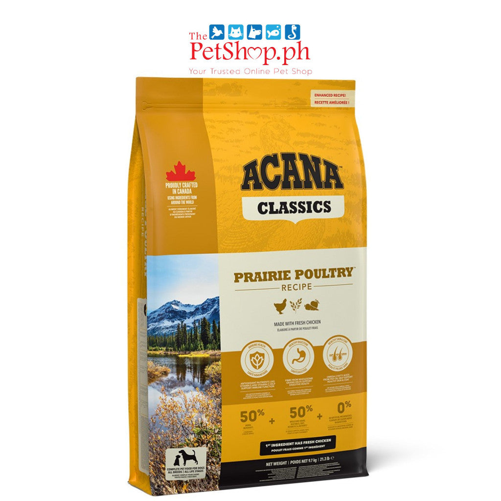 Acana Prairie Poultry 9.7kg FOR ALL BREEDS AND LIFE STAGES (Dog)