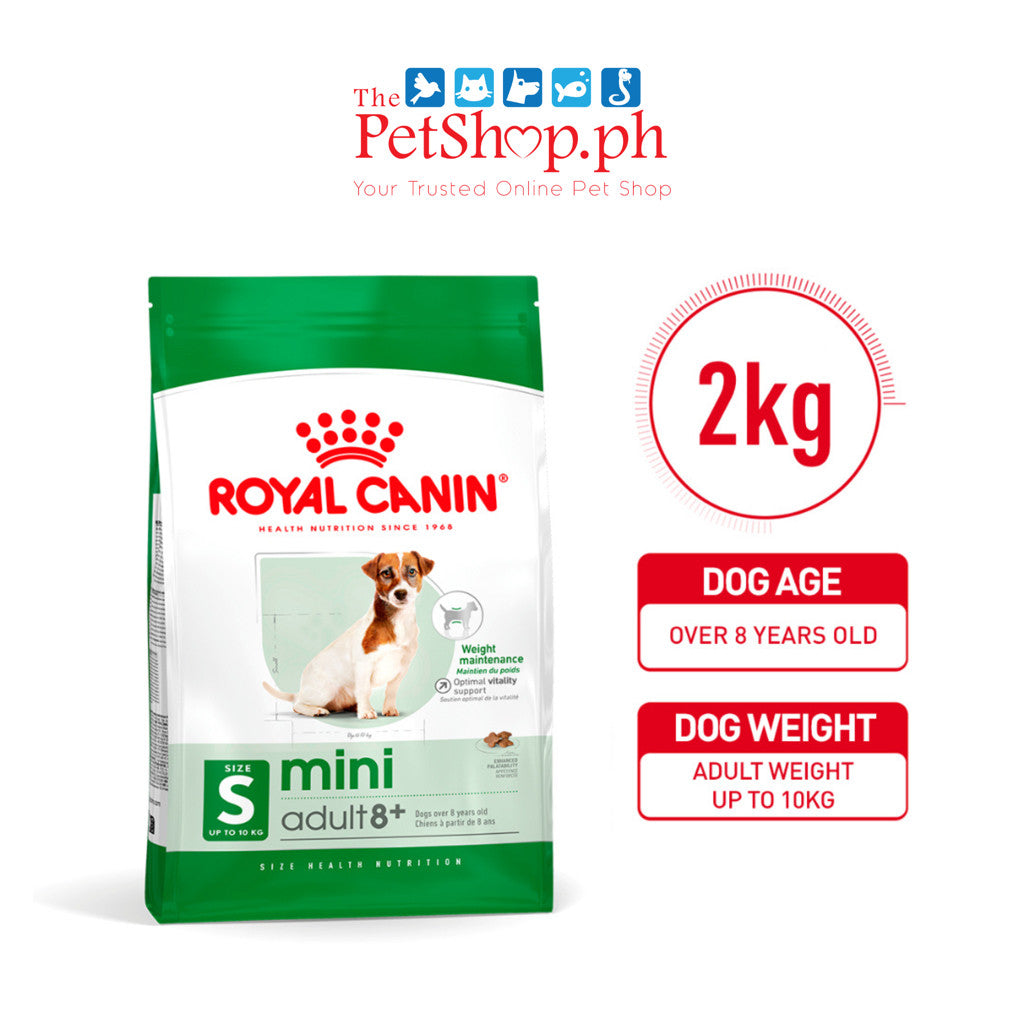 Royal Canin Mini Adult 8+ Mature 2kg Dry Dog Food - Size Health Nutrition
