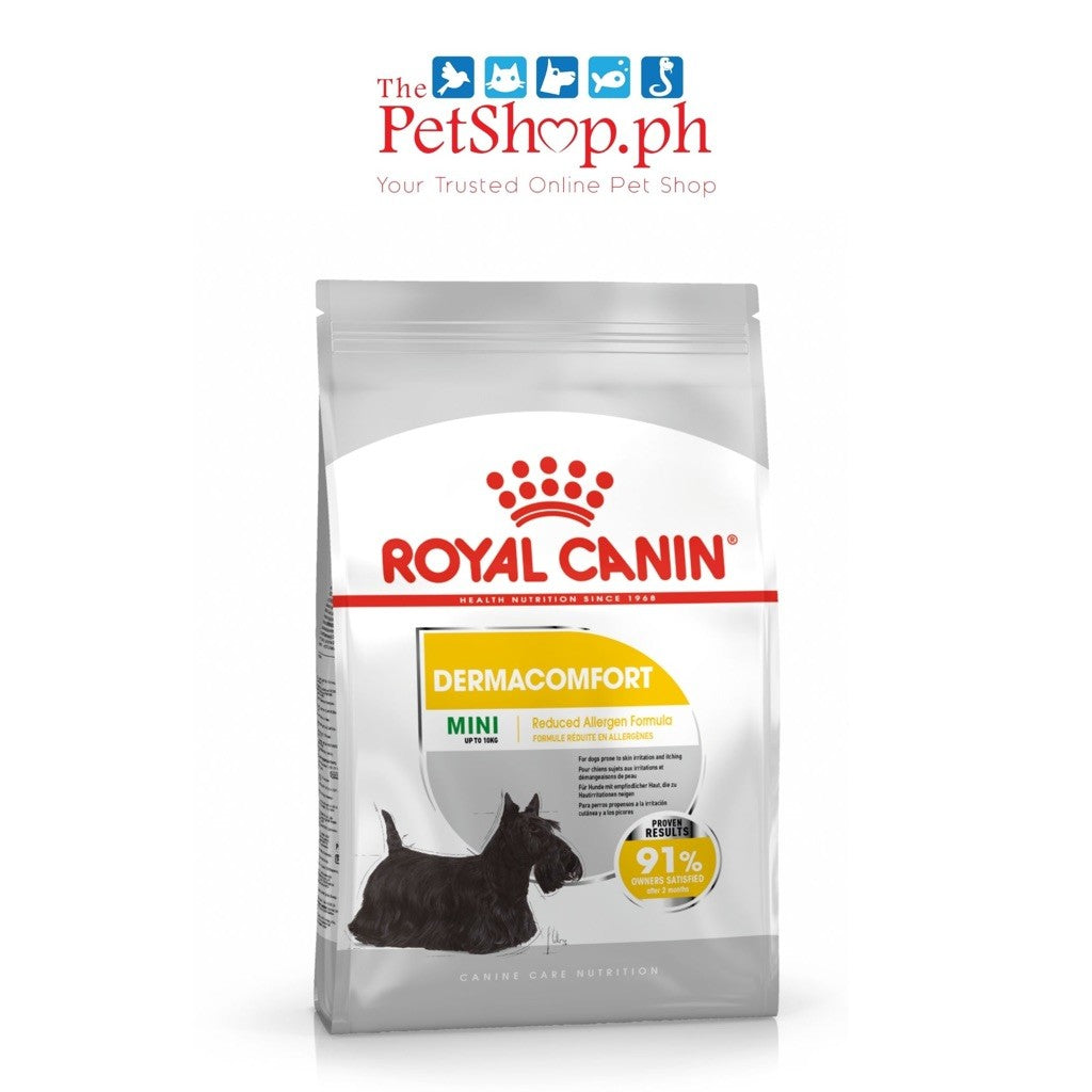 Royal Canin Mini Dermacomfort 1kg Adult Dry Dog Food Canine Care Nutrition - Royal Canin