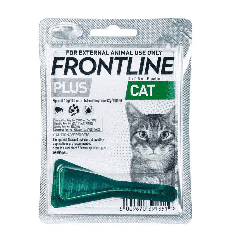 Frontline Plus Tick & Flea Drops For Cats (3 pipet/box)