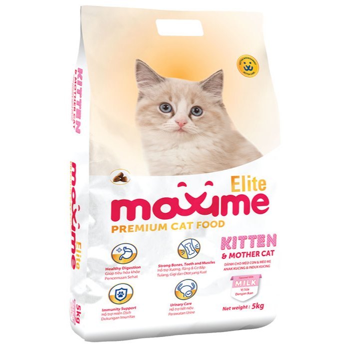Maxime Elite for Kittens 1kg and Mothers For Urinary Care & Healthy Digestion 1kg Cat Food