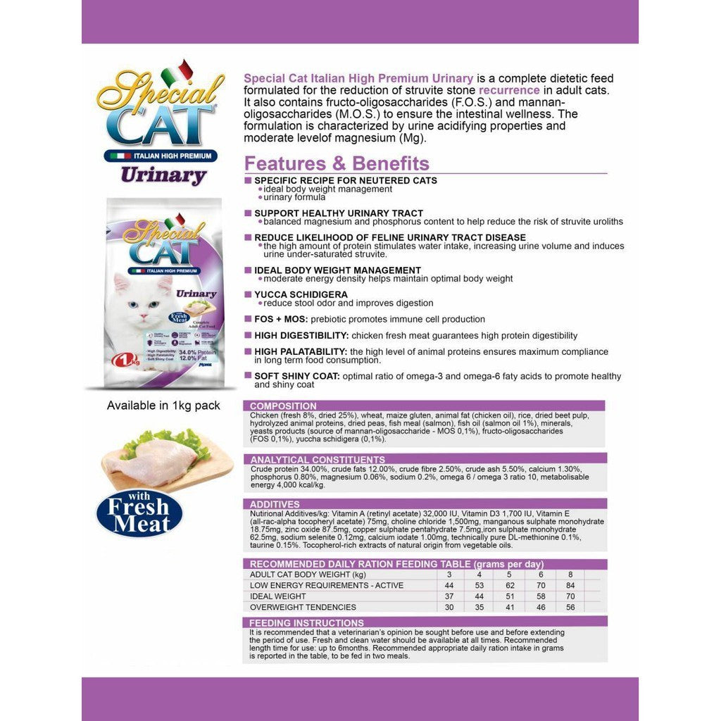 Monge SPECIAL Cat URINARY 7KG