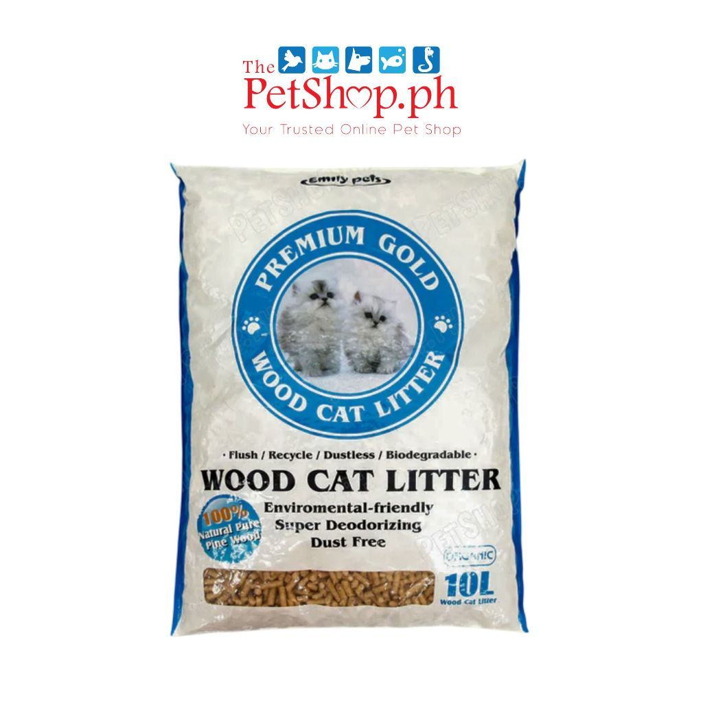 Emily Pets Wood Pellet Cat Litter (Organic 10L/5.5kg) - Cat Litter