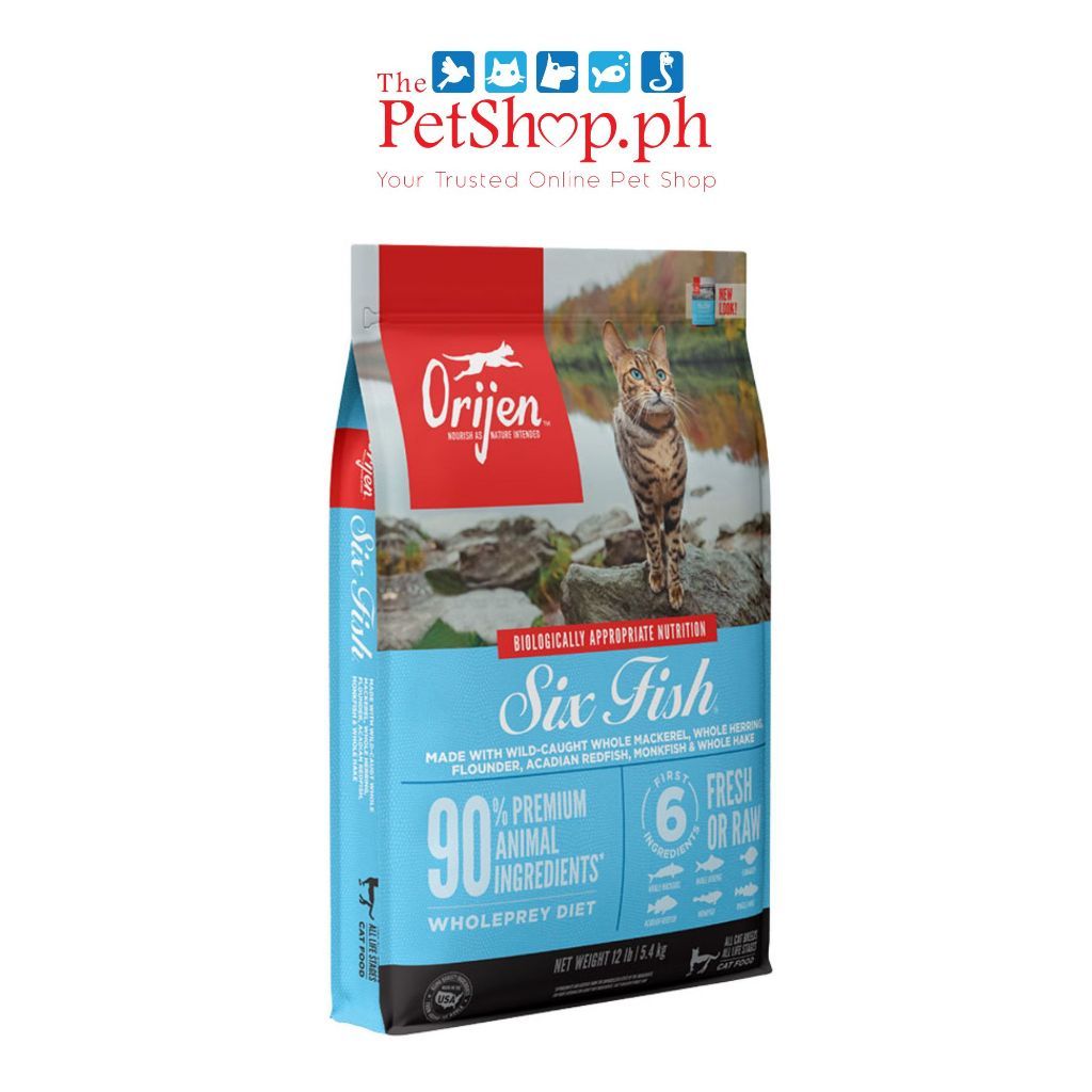 Orijen SIX Fish Cat Dry Food 1.8kg All Breeds All Life Stages