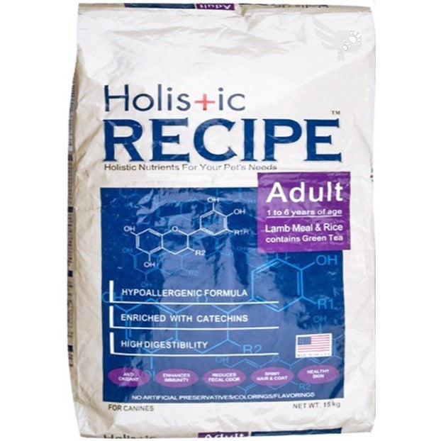 Holistic Recipe 7.5kg  Dry Lamb Meal and Rice Puppy and Adult