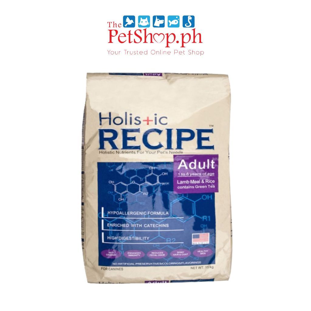 Holistic Recipe ADULT 15kg  Lamb Meal and Rice