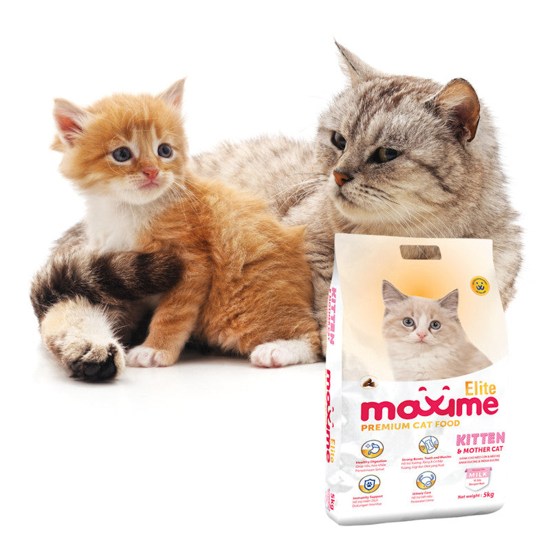 Maxime Elite for Kittens 5kg and Mothers For Urinary Care & Healthy Digestion 5kg -  Cat Food