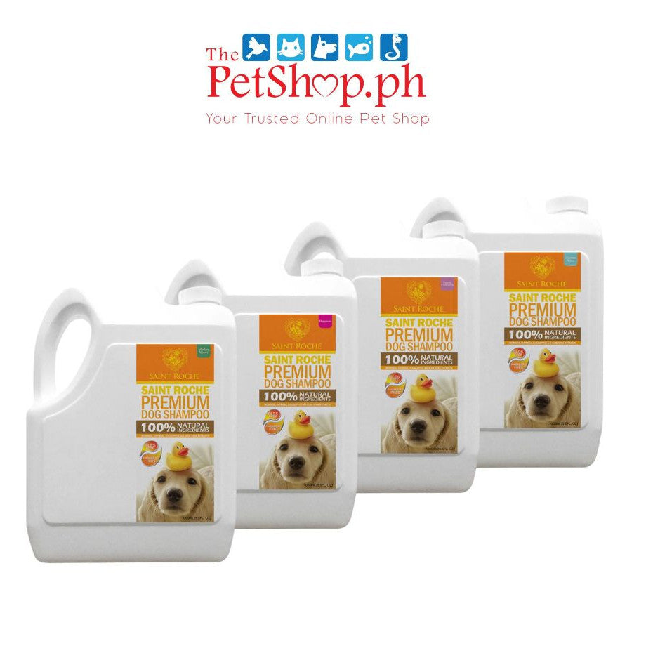 Saint Roche Premium Natural Dog Shampoo 1 Gallon (Adult & Puppy)