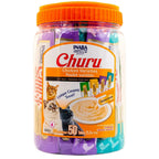 Inaba Churu Varieties Puree/Nourish/Diet Cat Food Jar 50x14g (50 tubes per Bottle)