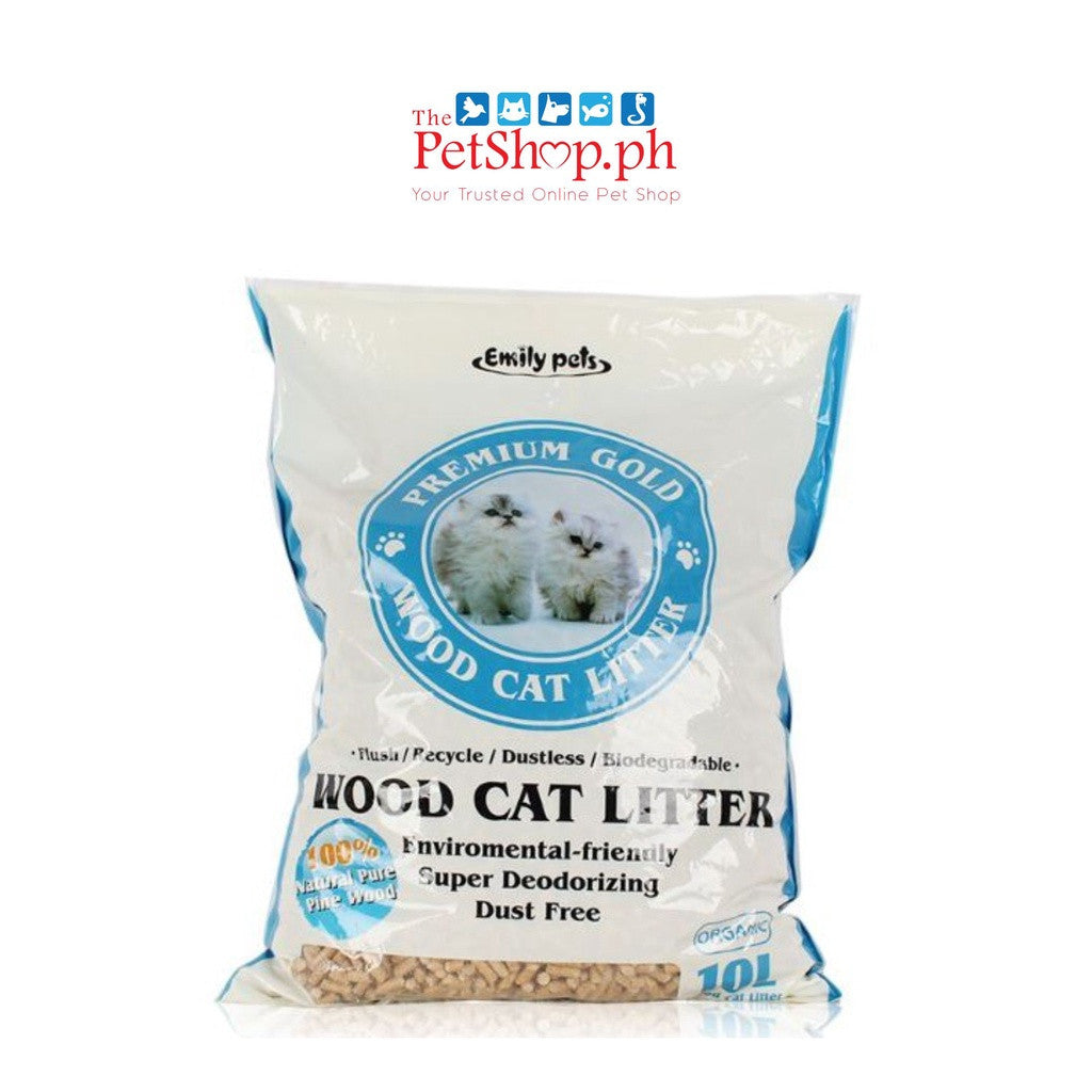 Emily Pets Wood Pellet Cat Litter (Organic 10L/5.5kg) - Cat Litter