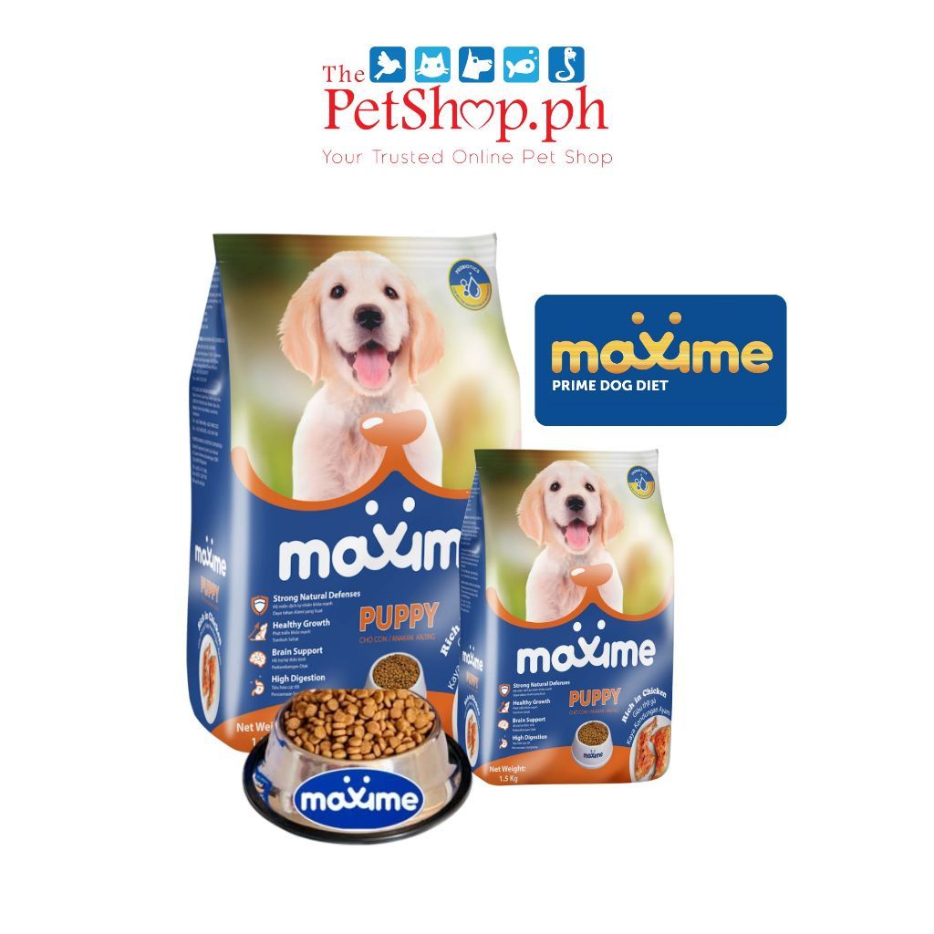 Maxime Puppy Rich in Chicken 20kg (FREE 1 Maxime Small CONTAINER with Measuring Cup)