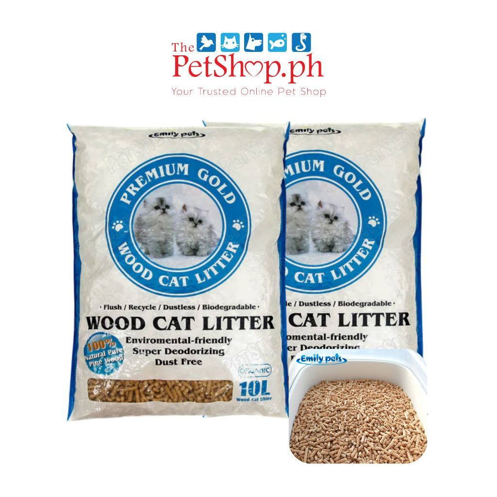 Emily Pets Wood Pellet Cat Litter (Organic 10L/5.5kg) - Cat Litter