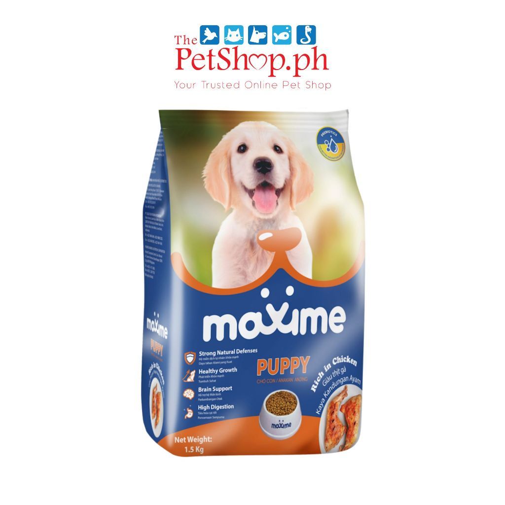 Maxime Puppy Rich in Chicken 20kg (FREE 1 Maxime Small CONTAINER with Measuring Cup)