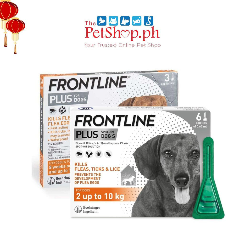 Frontline Plus  ( 1 PIPET ONLY) Dog Spot On with Sticker 2 up to 10kg