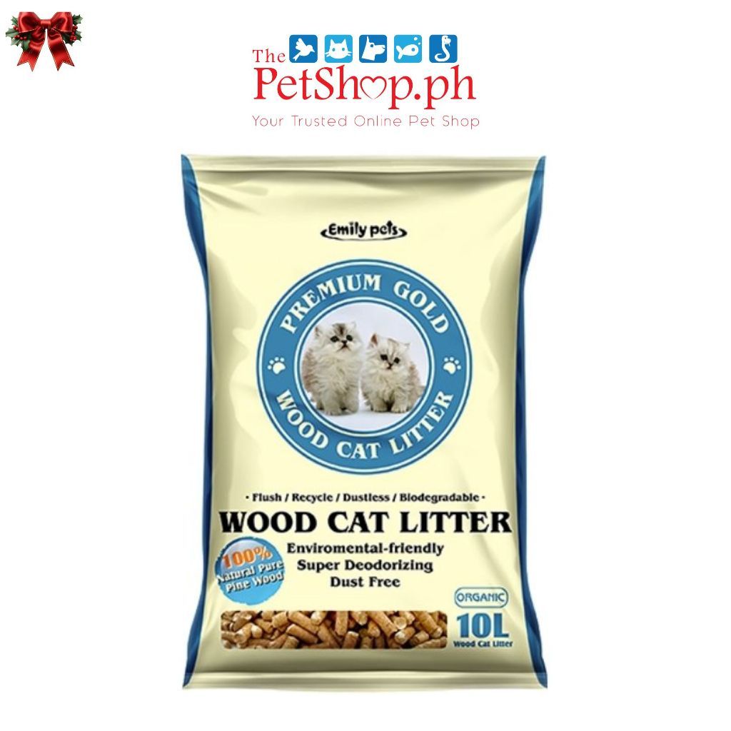 Emily Pets Wood Pellet Cat Litter (Organic 10L/5.5kg) - Cat Litter