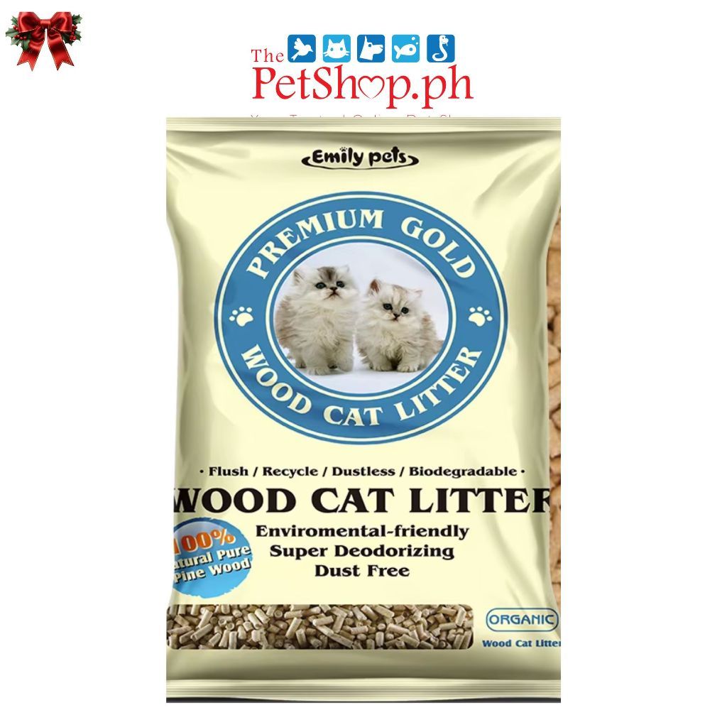 Emily Pets Wood Pellet Cat Litter (Organic 10L/5.5kg) - Cat Litter