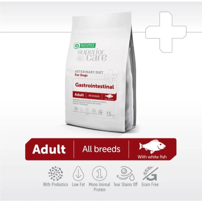 Nature's Protection Superior Care White Dog 1.5kg / Sensitive Skin Stomach Adult Lamb 1.5kg