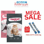 Toei Cat TUNA 20kg ADULT All Breeds (FREE 2 KITTY LICKS 15g)